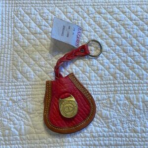 Vintage Dooney and Bourke key chain. Red